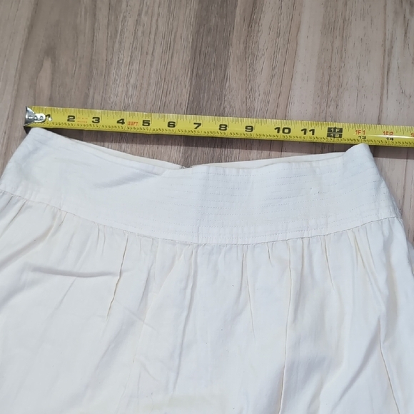 Merona Butter Colored Embroidered Knee-Length A-Line Skirt - Picture 5 of 5